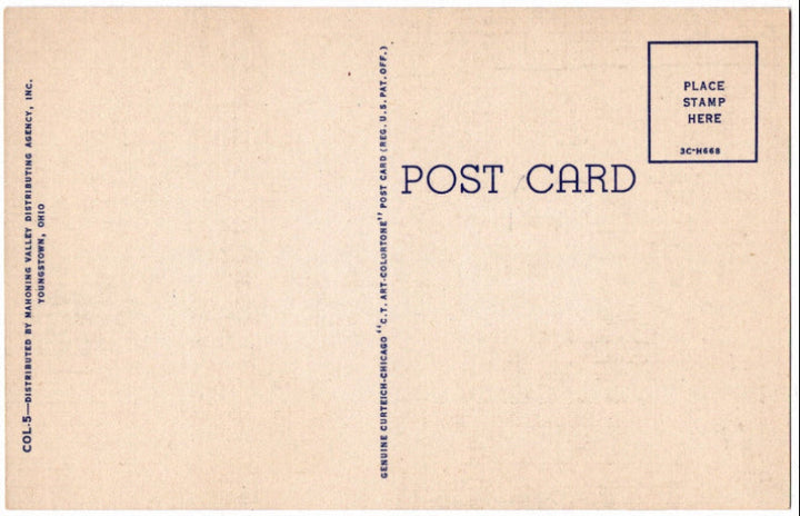 Back of postcard.