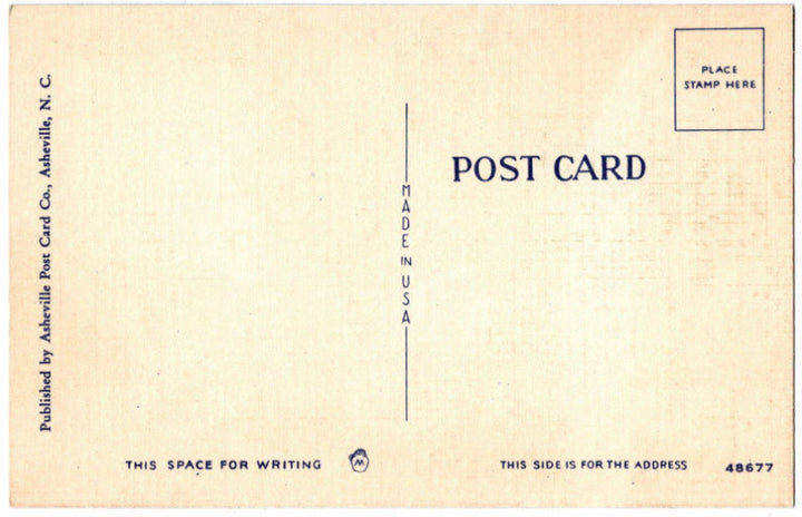 Back of postcard.