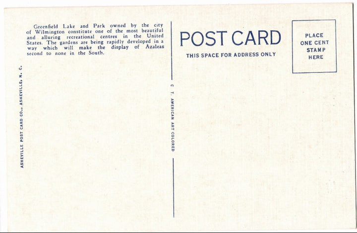 Back of postcard.