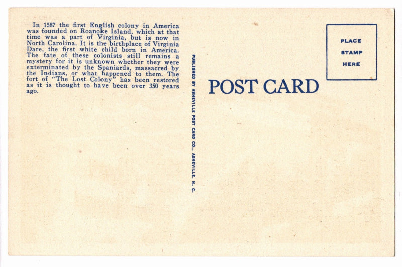 Back of postcard.