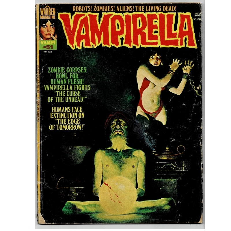 Vampirella 51 Robots Zombies Aliens Graphic Novel 1976 Warren Comic Book