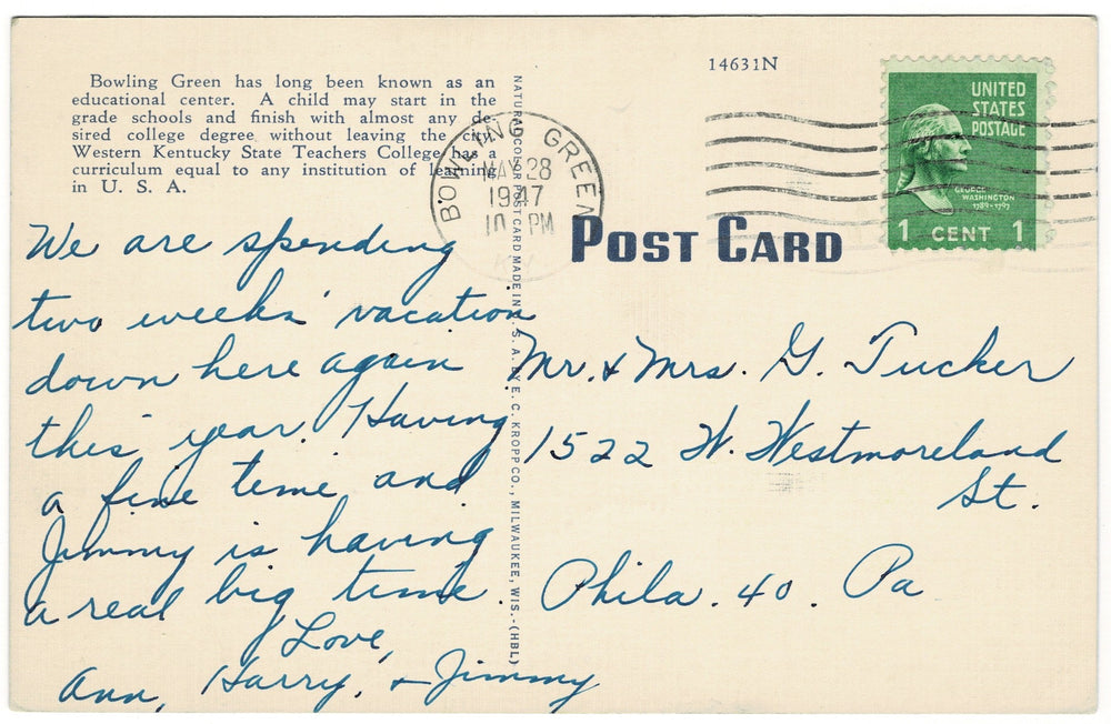 Vintage postcard.