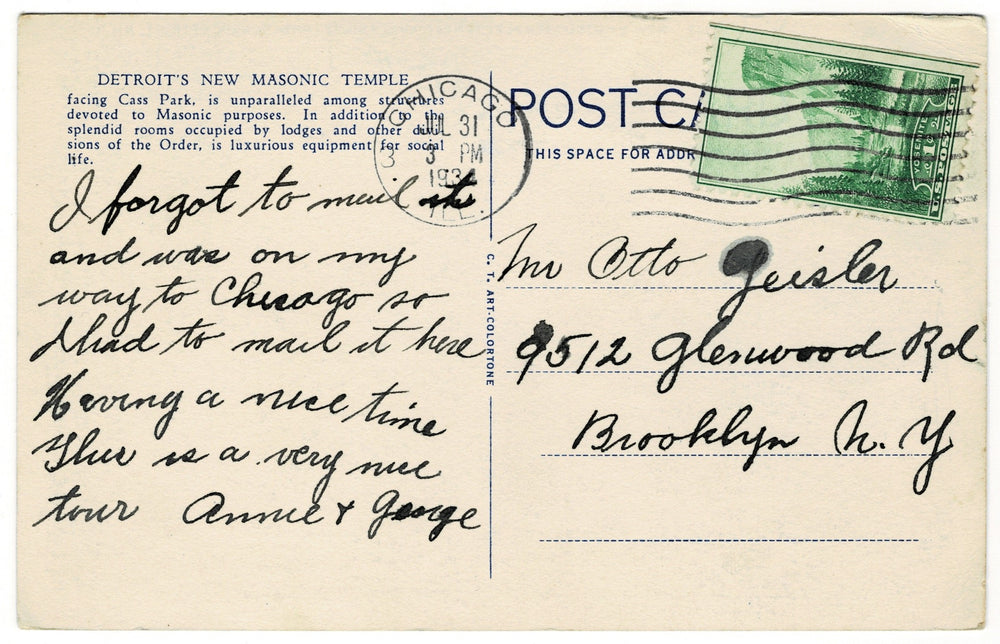 Vintage Postcard.