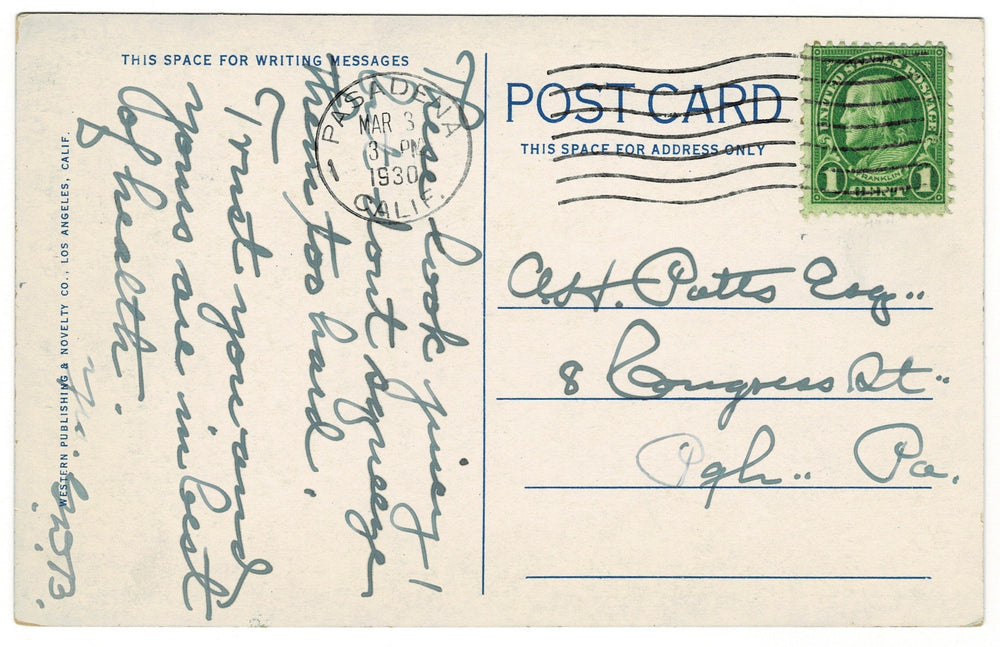 Vintage postcard.