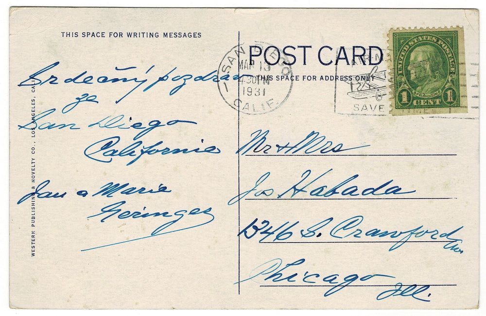 Vintage postcard.