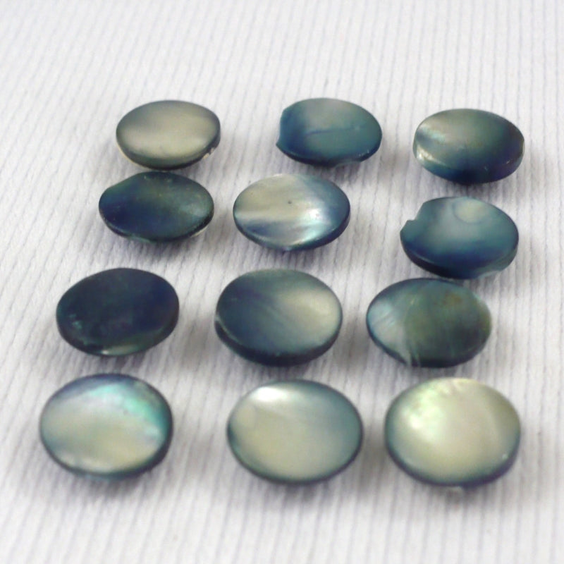 15L Blue Abalone Shell Shank Buttons