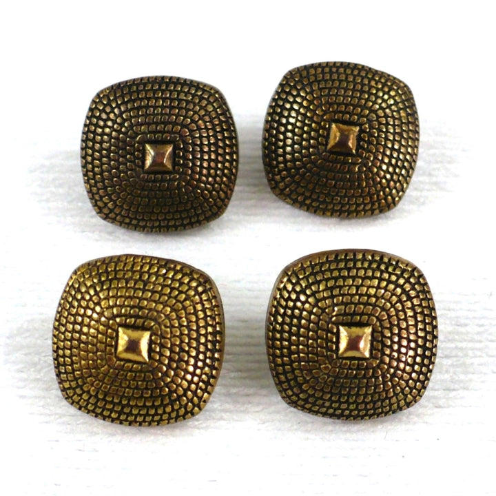 18L Plastic Metallic Gold Shank Buttons