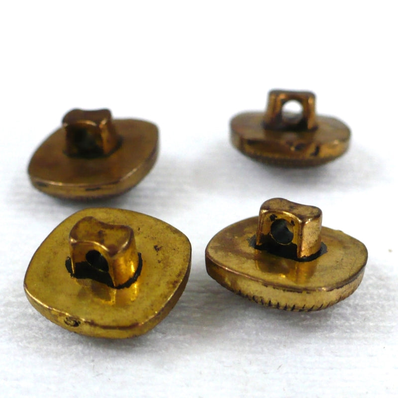 18L Plastic Metallic Gold Shank Buttons