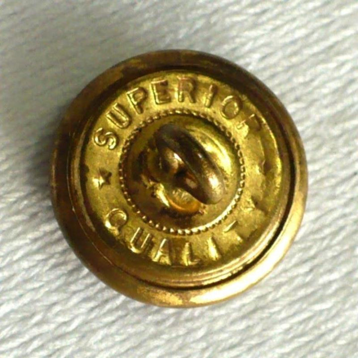 25L One Brass Lyre Superior Quality Shank Button, 5/8".