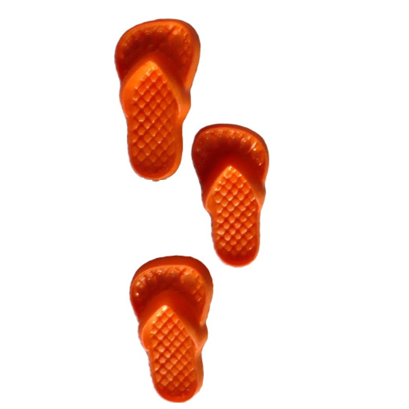 34L Orange Flip-Flops Buttons