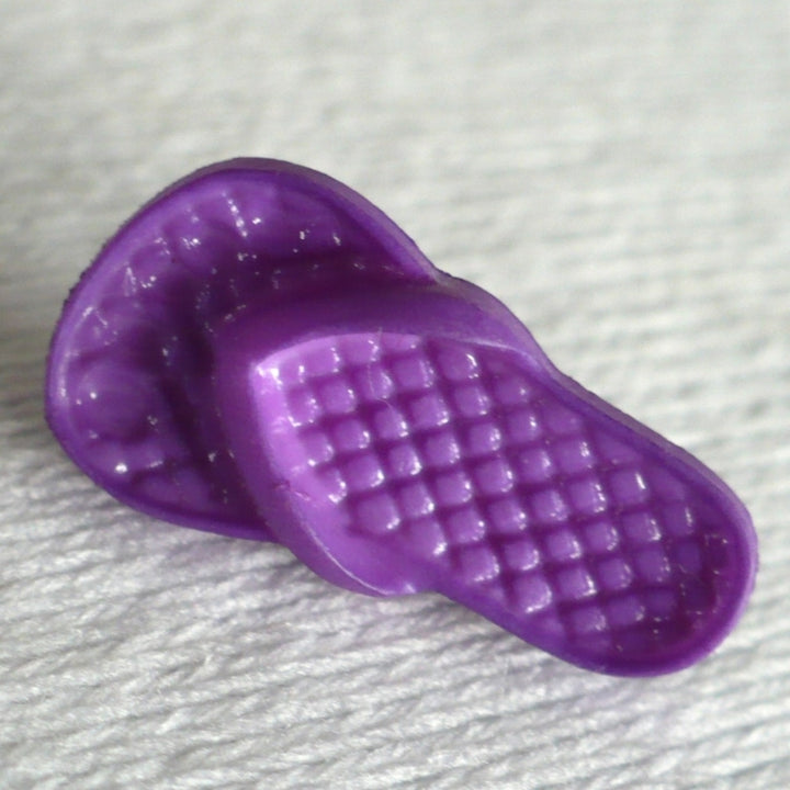 1970s Vintage 21.3mm Purple Flip-Flop Shoe Medium Shank Button