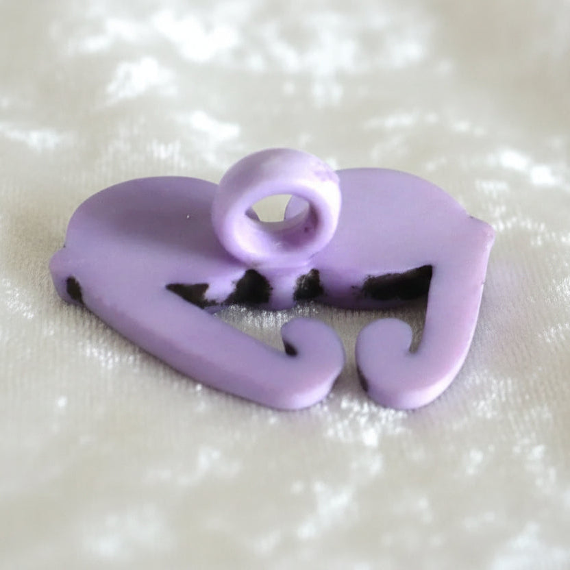 29L Purple Sunglasses 1950-60s Kiddie Novelty Button 3/4", back.