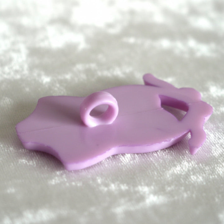 44L Lavender Purple Swimsuit 1950-60s Kiddie Novelty Button 1 1/8", back.