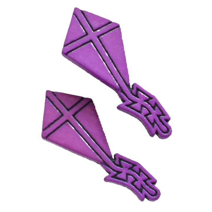 64L Purple Kites Buttons