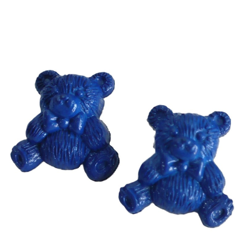 33L Blue Teddy Bear Novelty Buttons