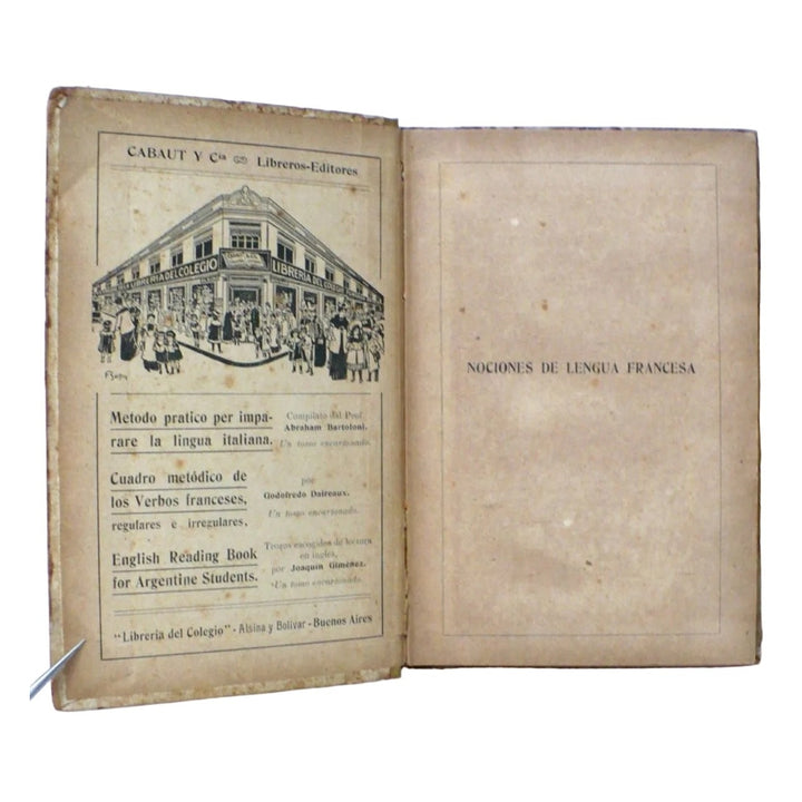 Nociones de Lengua Francesa Para Las Escuelas by Mantilla, 1914.