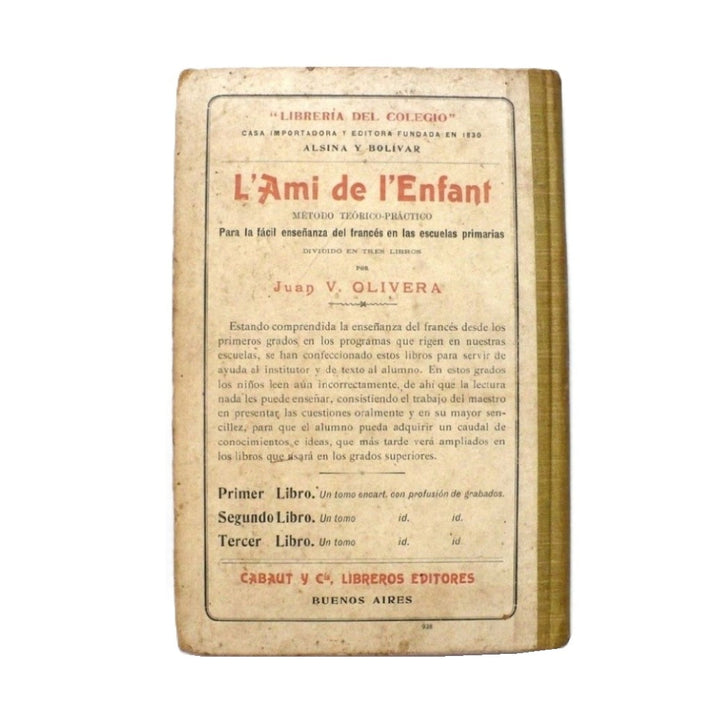 Nociones de Lengua Francesa Para Las Escuelas by Mantilla, 1914.