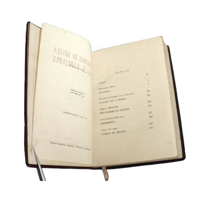 Los Premios De Novela Ciudad De Barcelona 1949-53 Vol. I. 1959 First Edition.