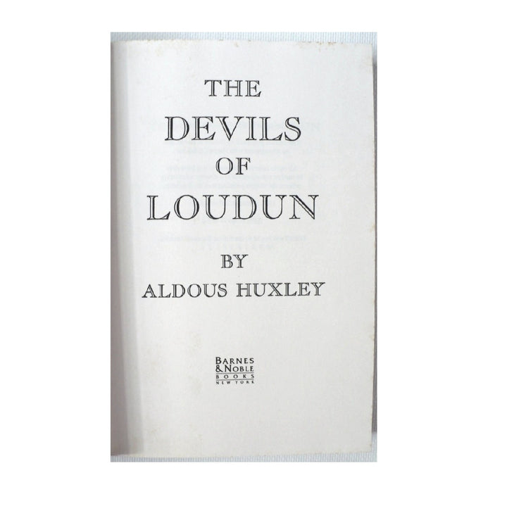 The Devils of Loudun by Aldous Huxley 1996.
