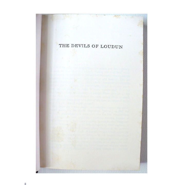 The Devils of Loudun by Aldous Huxley 1996.