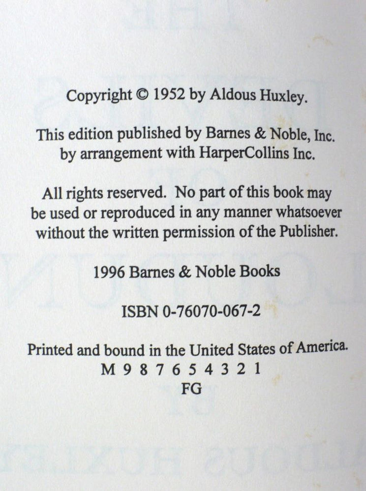 The Devils of Loudun by Aldous Huxley 1996.
