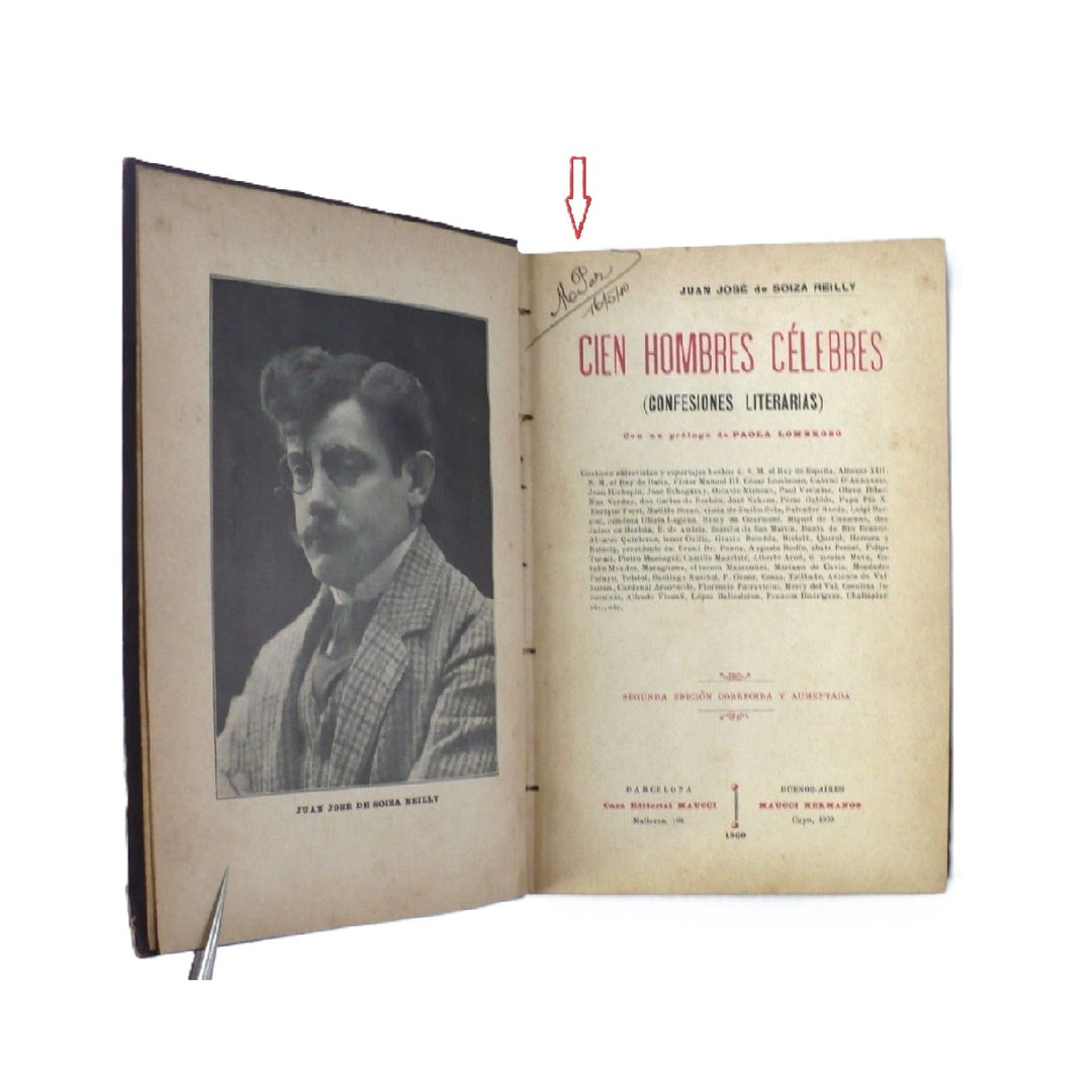 One Hundred Famous Men by de Soiza Reilly 1909 Spanish Edition.