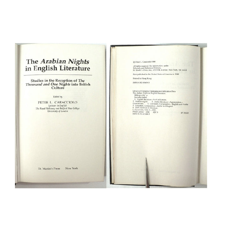 The Arabian Nights in English Literature by Peter L. Caracciolo 1988.