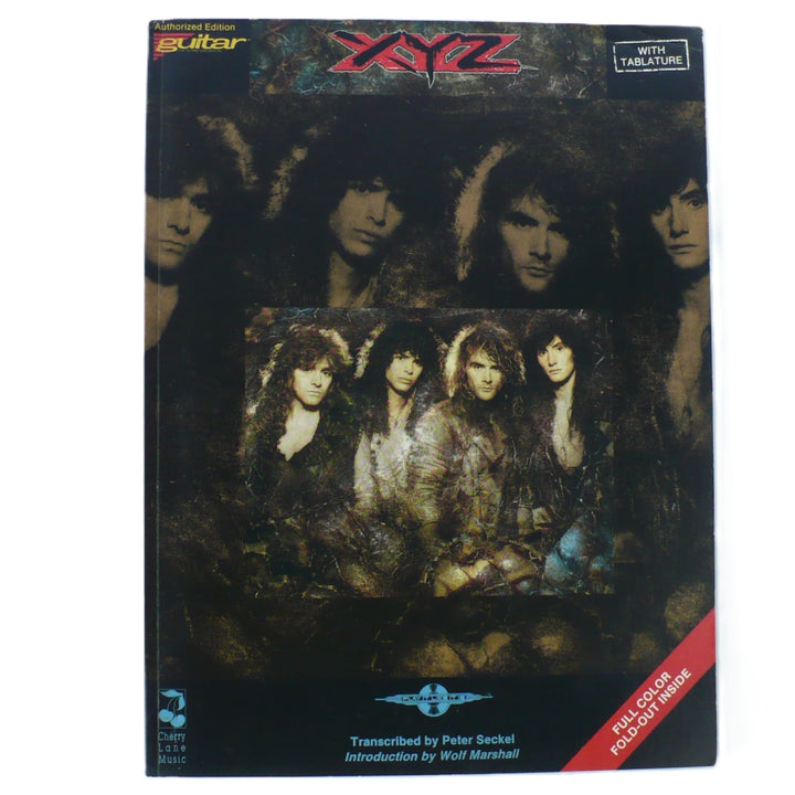 XYZ Band, Cherry Lane Music, 1990 First Edition, Out of Print, OOP, Guitar Tab Book, Wolf Marshall, Hard Rock, Hair Metal, With Poster, Rare Music Book, ISBN 089524536X, Paperback, Music Memorabilia.