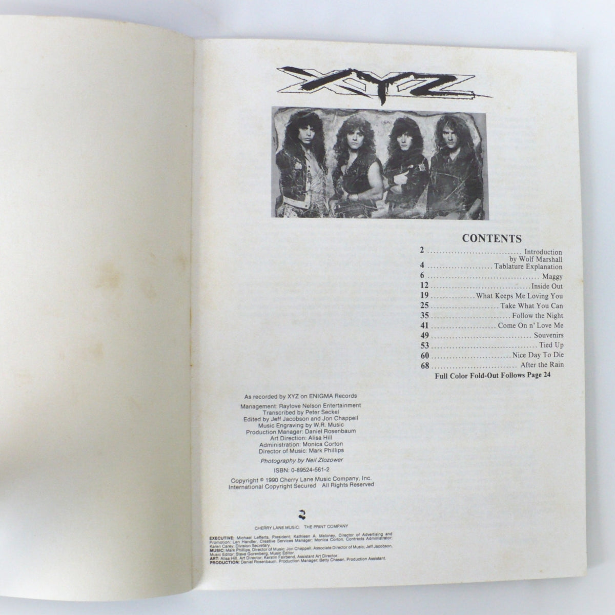 XYZ 1990 First Edition Guitar Tablature Book, Poster – Get Lucky
