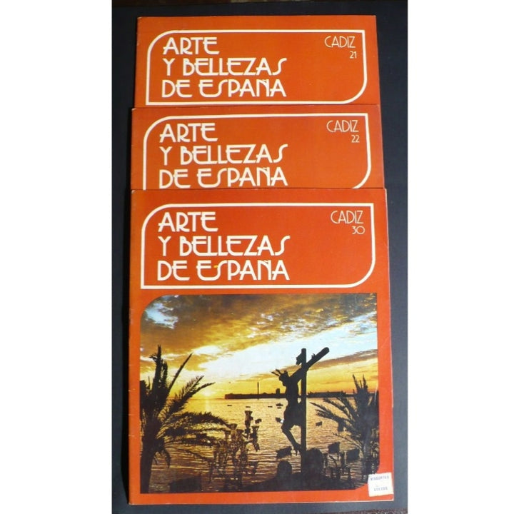 Front cover of the book 'Arte Y Bellezas De España Cadiz Variety 1976.