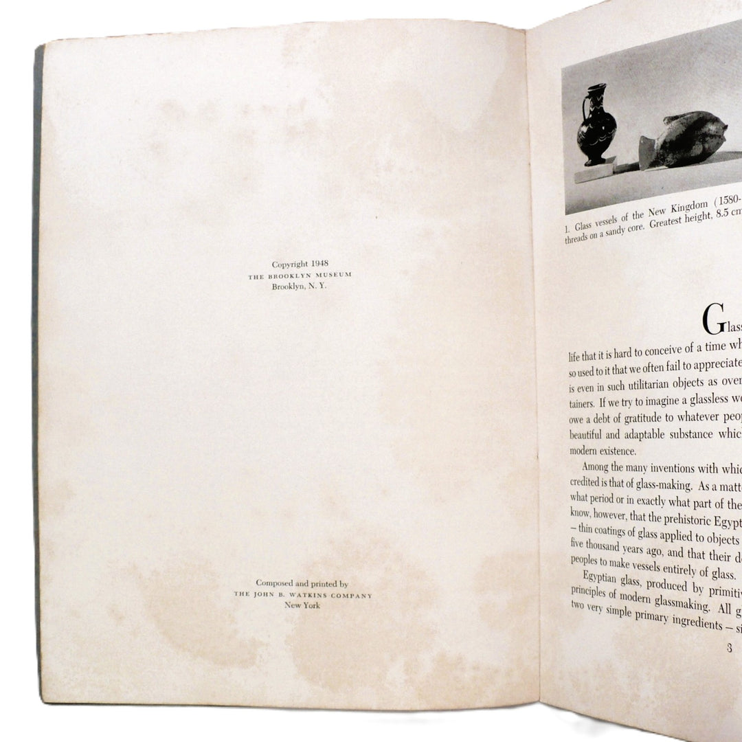 Glass and Glazes from Ancient Egypt, Brooklyn Museum Pamphlet, 1948.