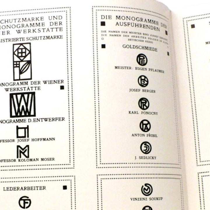 Wiener Werkstätte, 1966, Galerie St. Etienne New York (Vienna Workshops) Booklet.