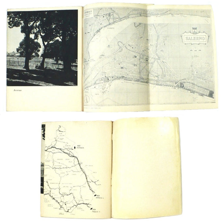 1969 guidebook titled 'Salerno e Provincia' with text about hotels and tourism.