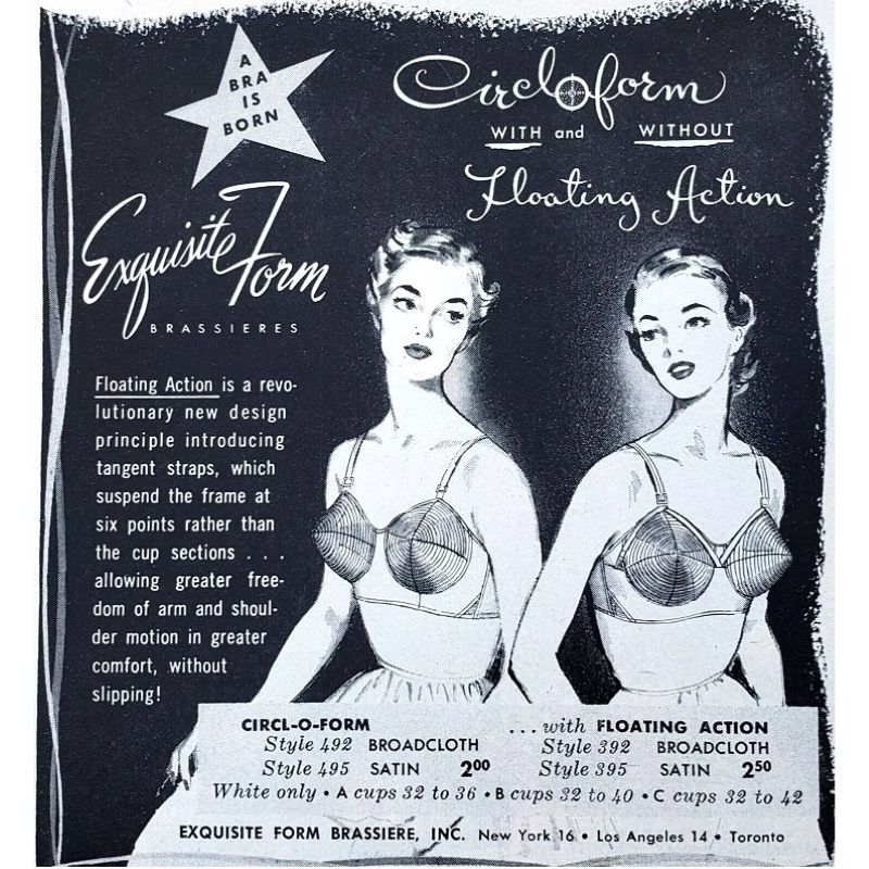 Exquisiteform bra Advertisement.