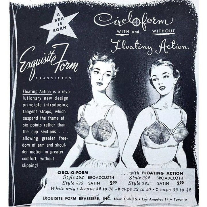 Exquisiteform bra Advertisement.