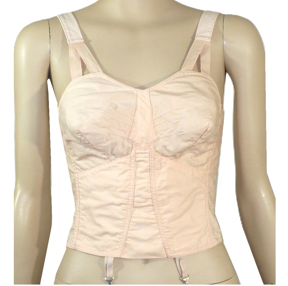 1940s vintage wartime longline bra.