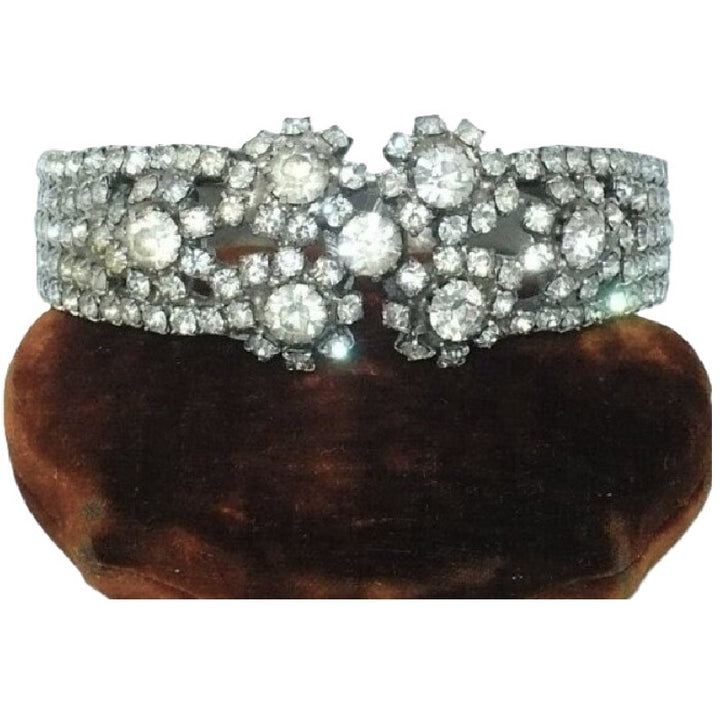 Rhinestone Clamper Bracelet.