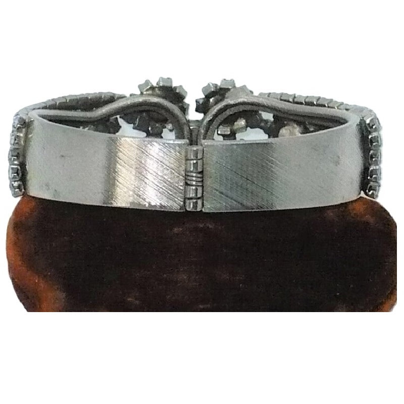 Rhinestone Clamper Bracelet.