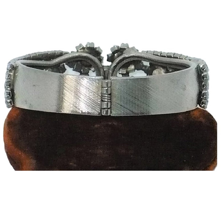 Rhinestone Clamper Bracelet.