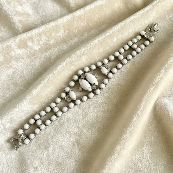  Milk Glass Cocktail Bracelet.