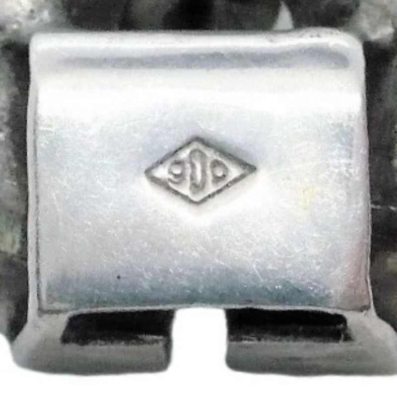 1960 Mid-century Modern Bracelet 900 silver content mark.