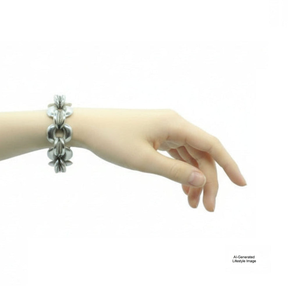 Ai generated model arm and hand lifestyle image of bracelet on arm