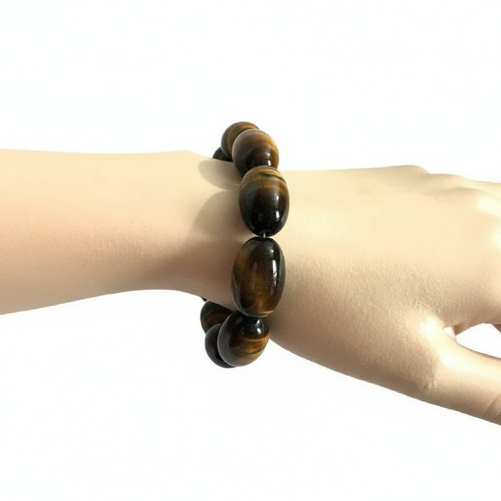 Tigers eye beaded bracelet.