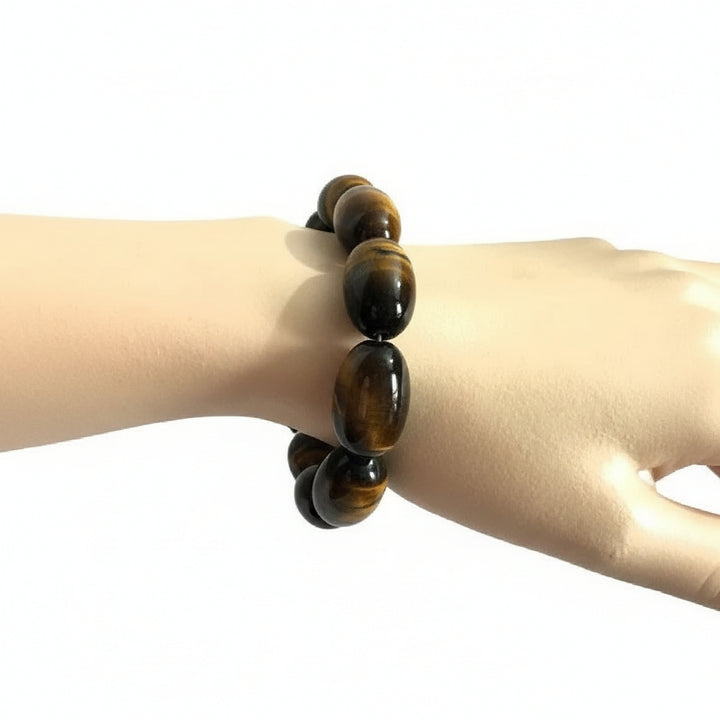 Tigers eye beaded bracelet.