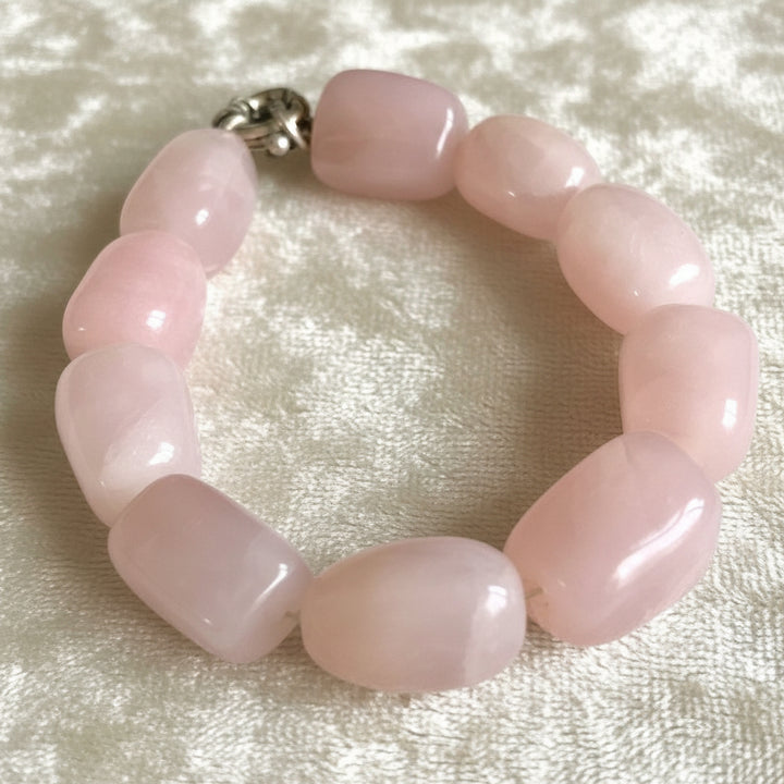 1980s Rose Quartz Bracelet.