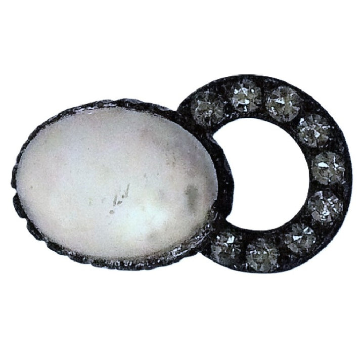 Victorian Camphor Glass Mourning Brad, Funerary Sewing, Millinery