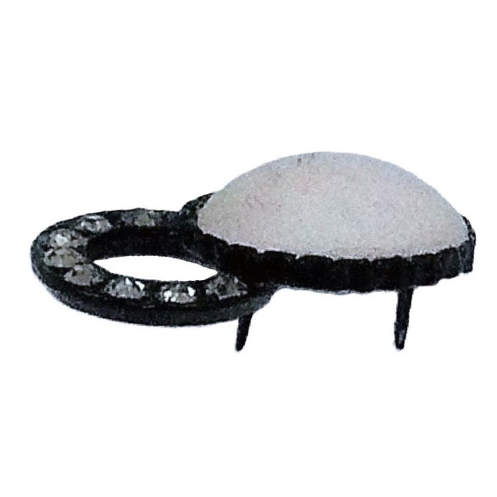 Victorian Mourning Brad, Camphor Glass and Paste Ornament, Sewing, Upholstery, Millinery Supply.