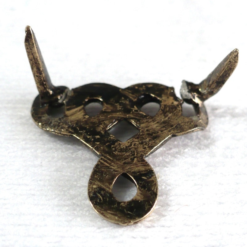 1940s Vintage Gold-tone Scroll Sewing Brad Stud Sewing Supply.