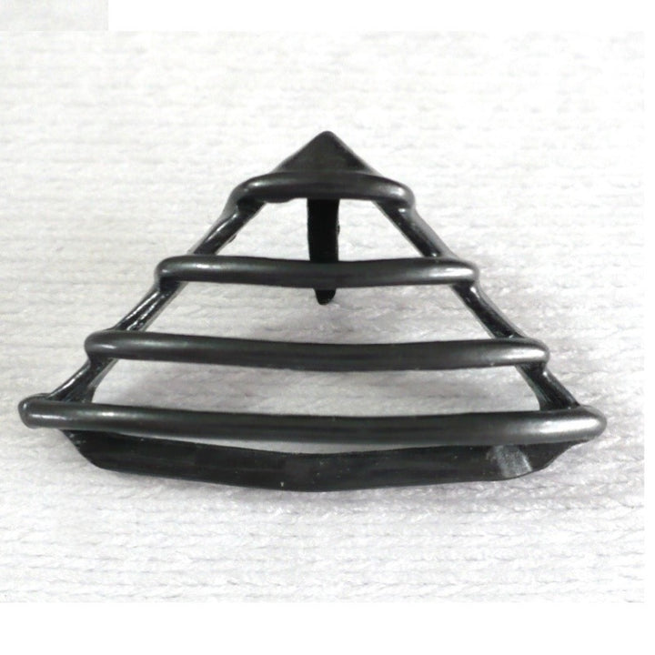 1940s Vintage Gunmetal Cage Brad Ornament Millinery Sewing .