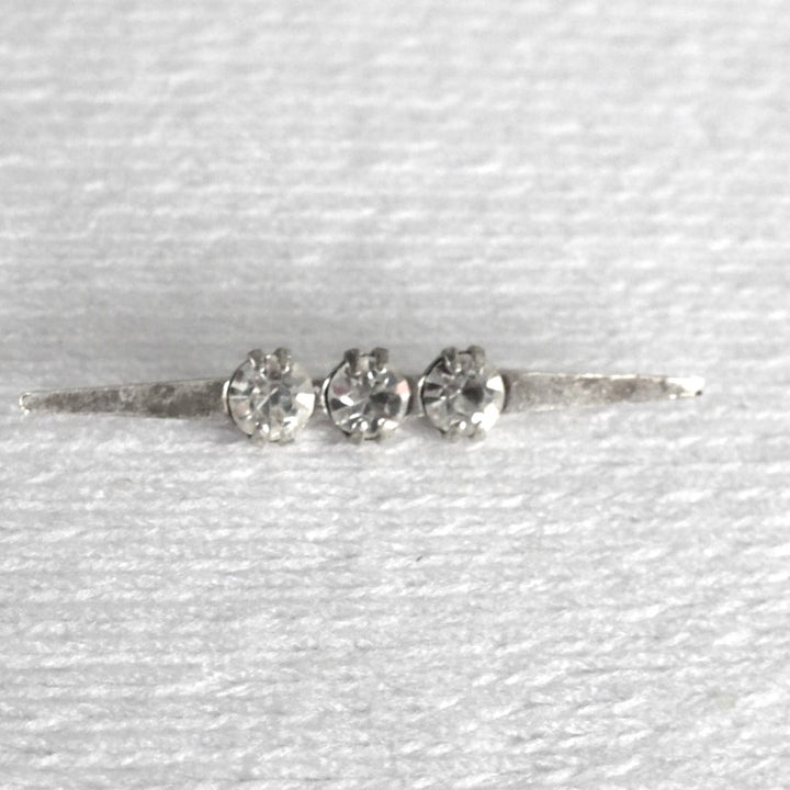 1940s Vintage Crystal Rhinestone Sewing Brads, Studs.
